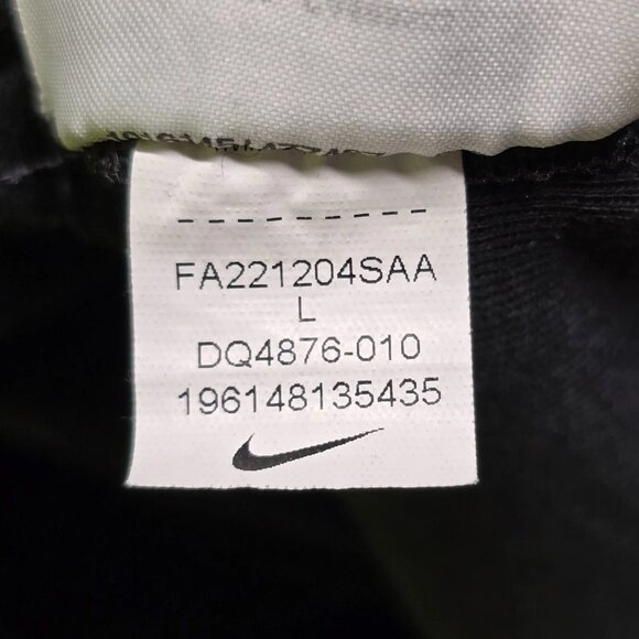 Nike Yoga Dri-Fit Hooded Sweatshirt Womens L Black Full-Zip Fleece Training - Picture 10 of 14